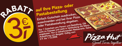 3-euro-pizza-hut-gutschein 3 euro pizza hut gutschein Pizza Hut 3Euro sparen durch Gutscheine