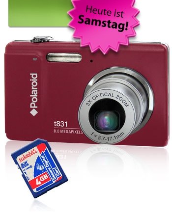 polaroid-t831-8mp-inkl-4gb-sdhc-karte-guut polaroid t831 8mp inkl 4gb sdhc karte guut Guut.de: Polaroid t831 8 Megapixel Digi Cam inkl. 4 GB SDHC Karte für 79,99€