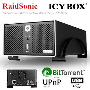 RaidSonic Icy Box IB-Nas4220-B Gigabit zweifach RAID NAS 99euro RaidSonic Icy Box IB-Nas4220-B Gigabit zweifach RAID NAS 99euro