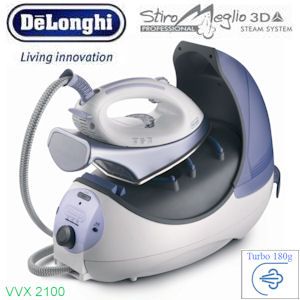 DeLonghi VVX2100 Hochleistungs-Dampfbügelstation DeLonghi VVX2100 Hochleistungs-Dampfbügelstation